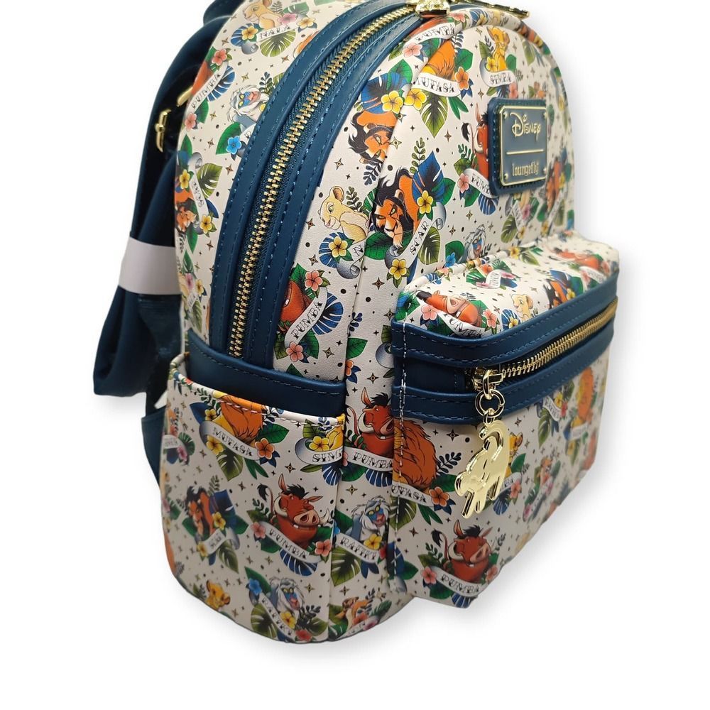 Loungefly Disney Lion King Tattoo Bag Mini Backpack New - Picture 2 of 8